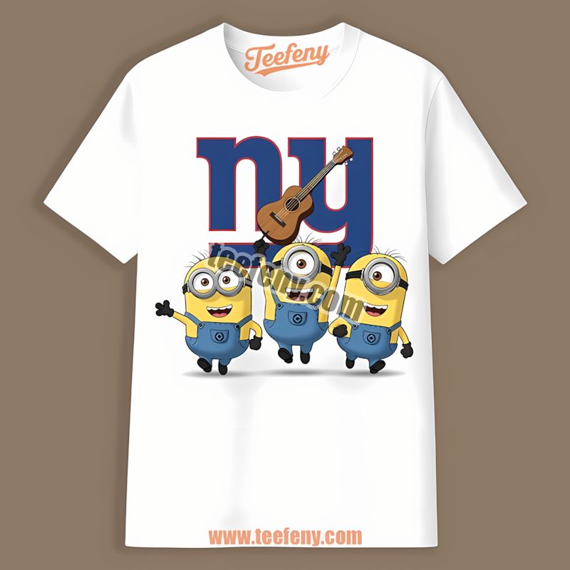 New York Giants Minnie Mouse Breast Cancer Cotton Shirt
