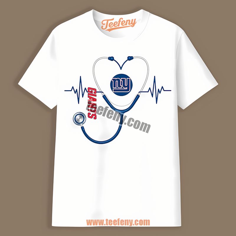 New York Giants Nurse Heartbeat Regular Shirt