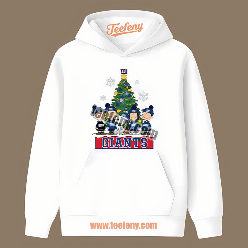 New York Giants Peanuts Christmas Retro Hoodie New York Giants Peanuts Christmas Retro Hoodie