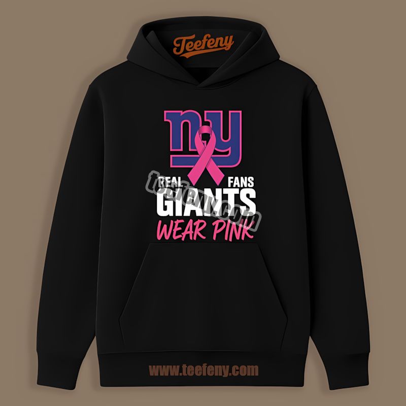 New York Giants Real Fans Wear Pink Vintage Hoodie New York Giants Real Fans Wear Pink Vintage Hoodie