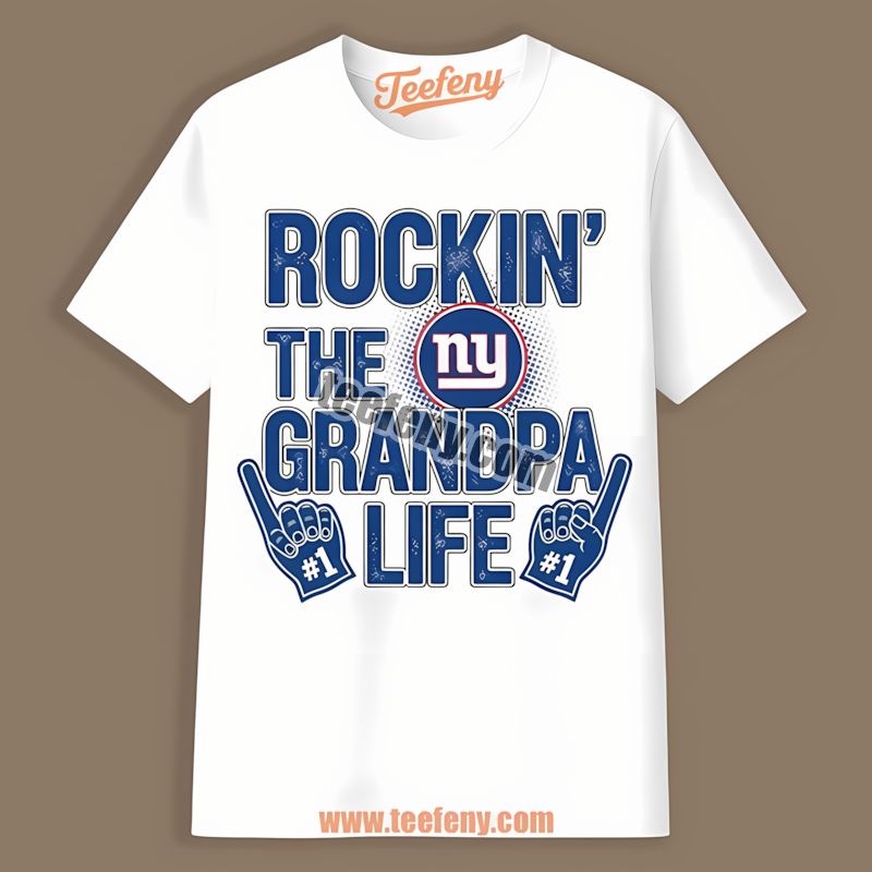 New York Giants Rockin The Grandpa Life Graphic Shirt