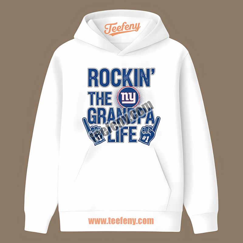 New York Giants Rockin The Grandpa Life Graphic Hoodie New York Giants Rockin The Grandpa Life Graphic Hoodie