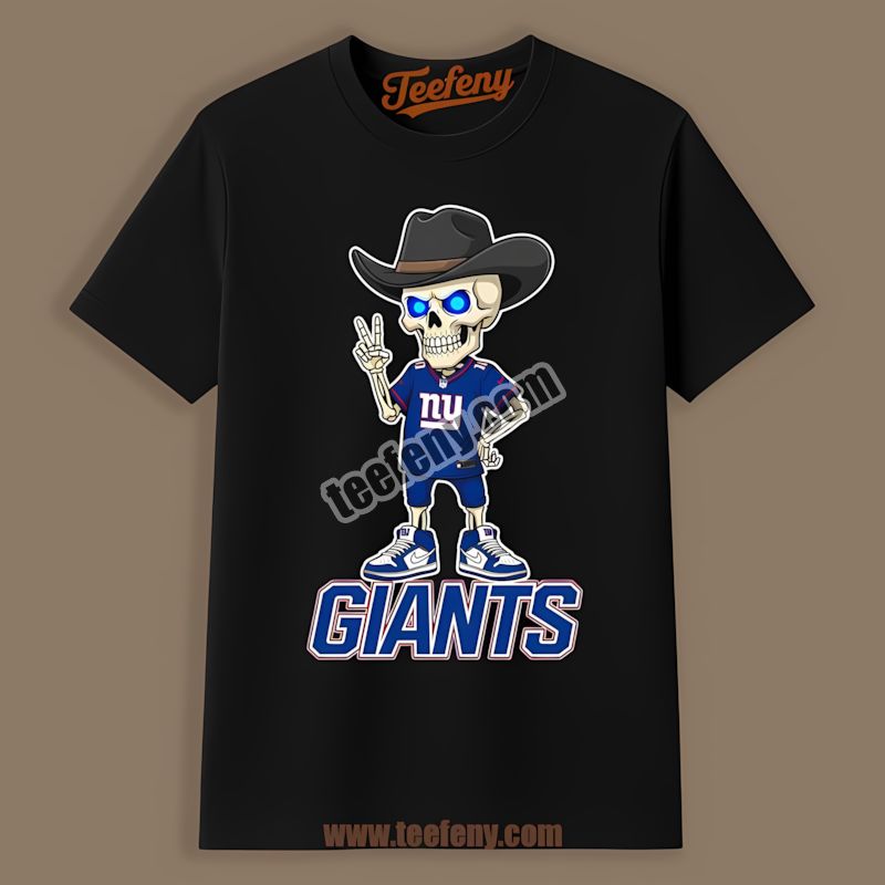 New York Giants Skeleton Cowboy Unisex Shirt