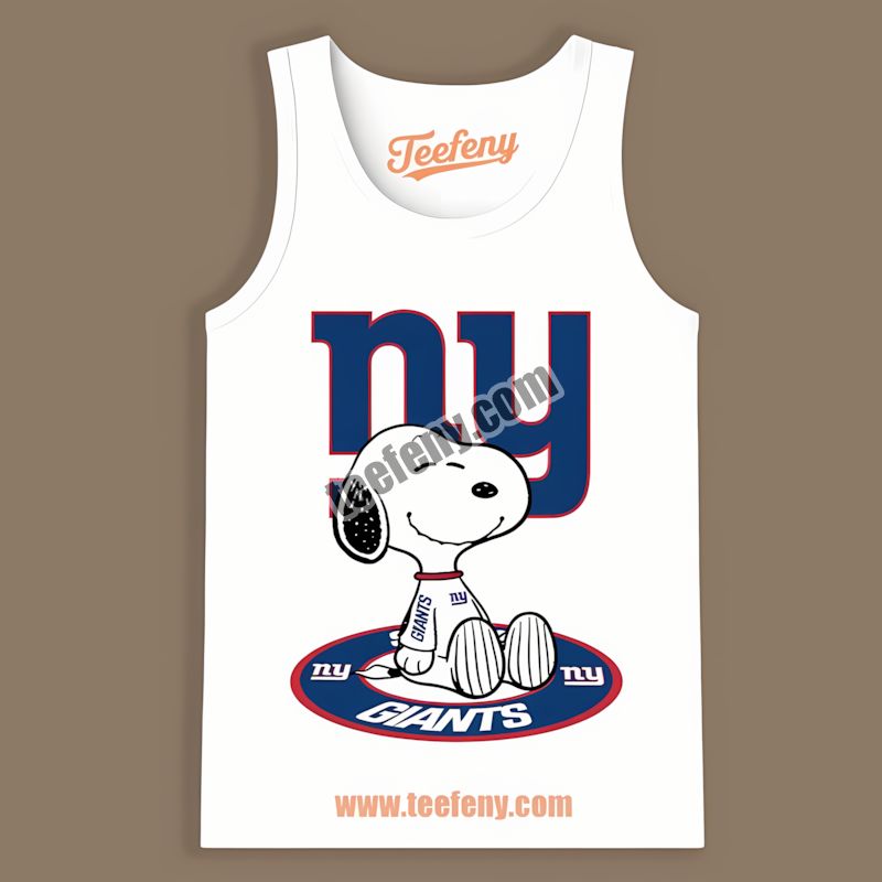 New York Giants Snoopy Tattoo Logo On Arm Trendy Tanktop New York Giants Snoopy Tattoo Logo On Arm Trendy Tanktop
