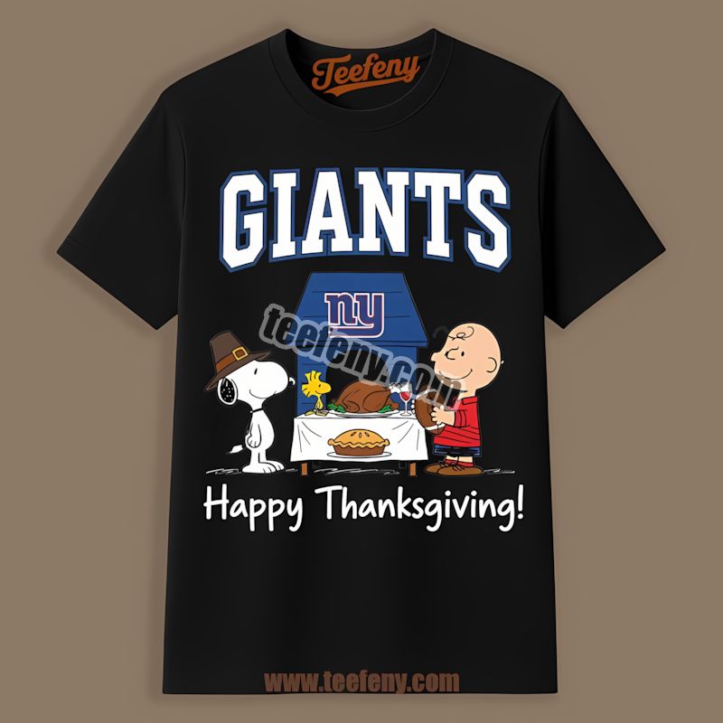 New York Giants Snoopy Thanksgiving Classic Shirt