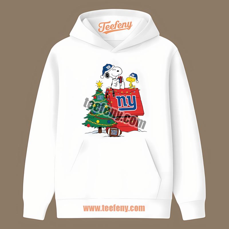 New York Giants Snoopy Woodstock Christmas Classic Hoodie New York Giants Snoopy Woodstock Christmas Classic Hoodie