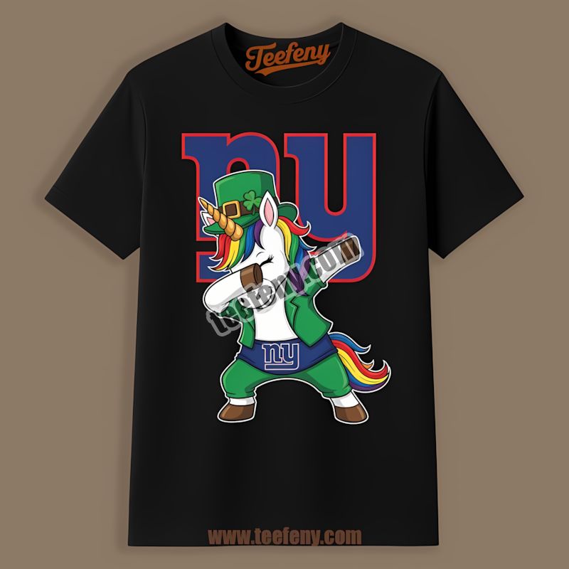 New York Giants St Patricks Day Vs Dabbing Unicorn Trendy Shirt