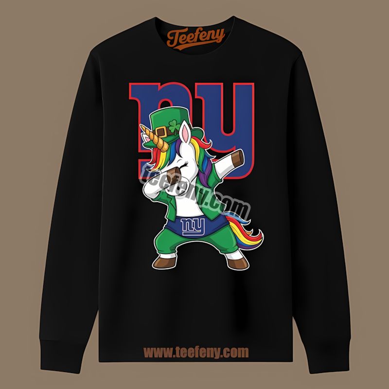 New York Giants St Patricks Day Vs Dabbing Unicorn Trendy Long Sleeve New York Giants St Patricks Day Vs Dabbing Unicorn Trendy Long Sleeve