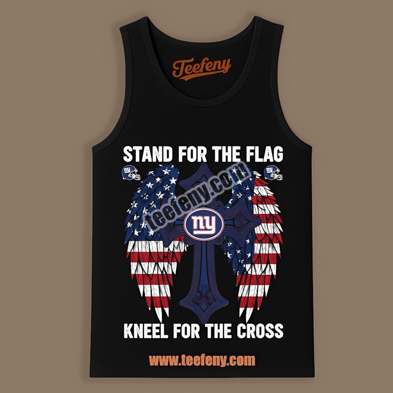 New York Giants Stand For The Flag Kneel For The Cross Color Tanktop New York Giants Stand For The Flag Kneel For The Cross Color Tanktop