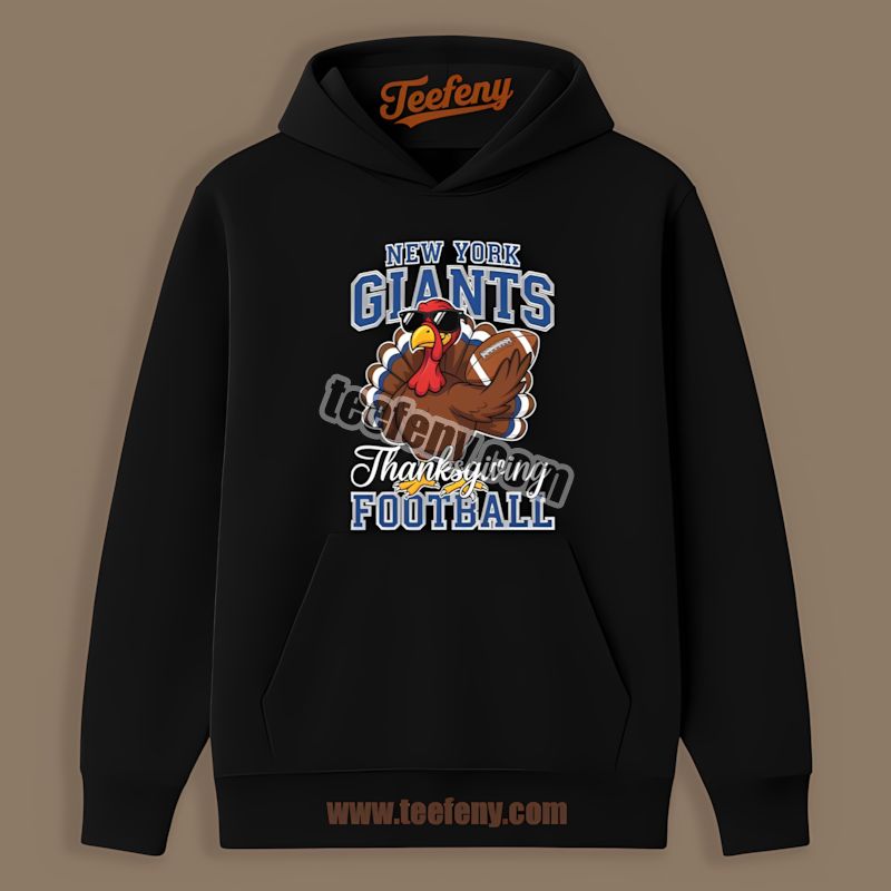 New York Giants Thanksgiving Football Turkey Color Hoodie New York Giants Thanksgiving Football Turkey Color Hoodie