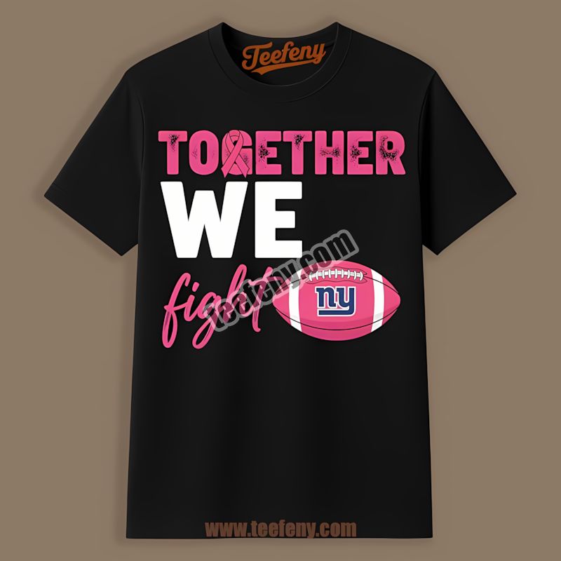 New York Giants Together We Fight Breast Cancer Awareness Vintage Shirt