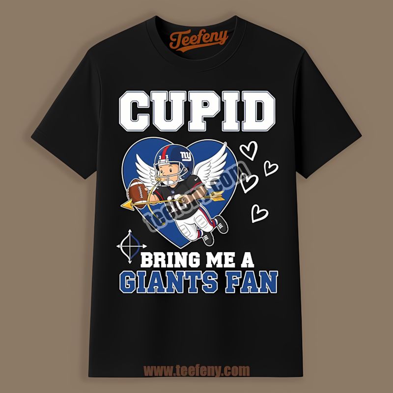 New York Giants Valentines Cupid Bring Me A Giants Fan Classic Shirt