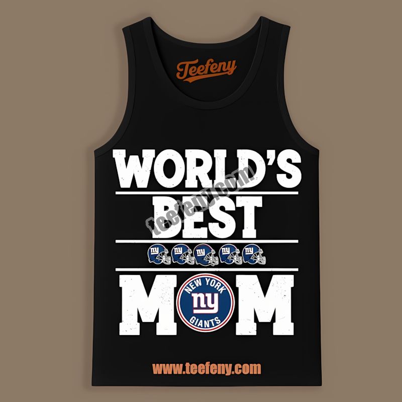 New York Giants Worlds Best Mom Retro Tanktop New York Giants Worlds Best Mom Retro Tanktop
