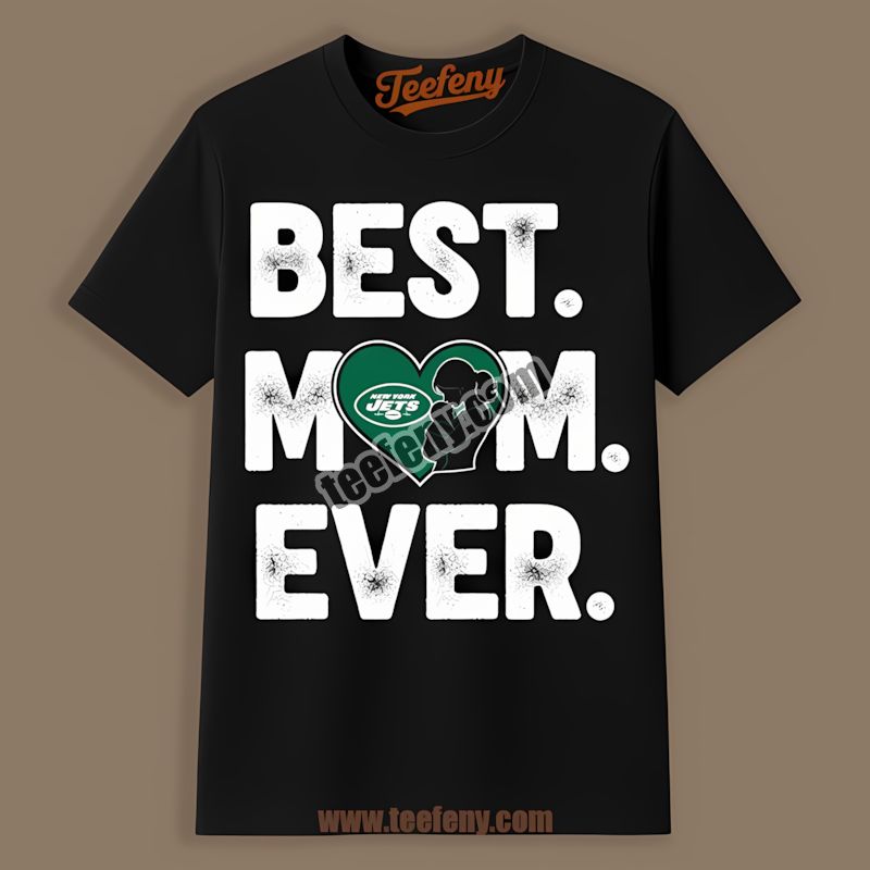 New York Jets Best Mom Ever Heart Vintage Shirt