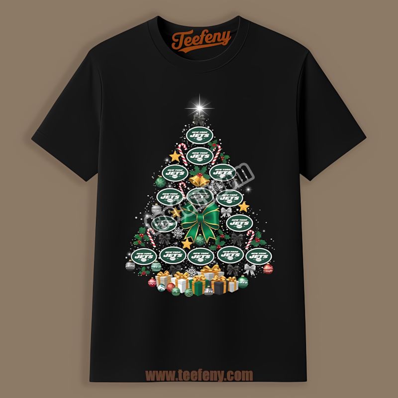 New York Jets Christmas Tree Logo Vintage Shirt