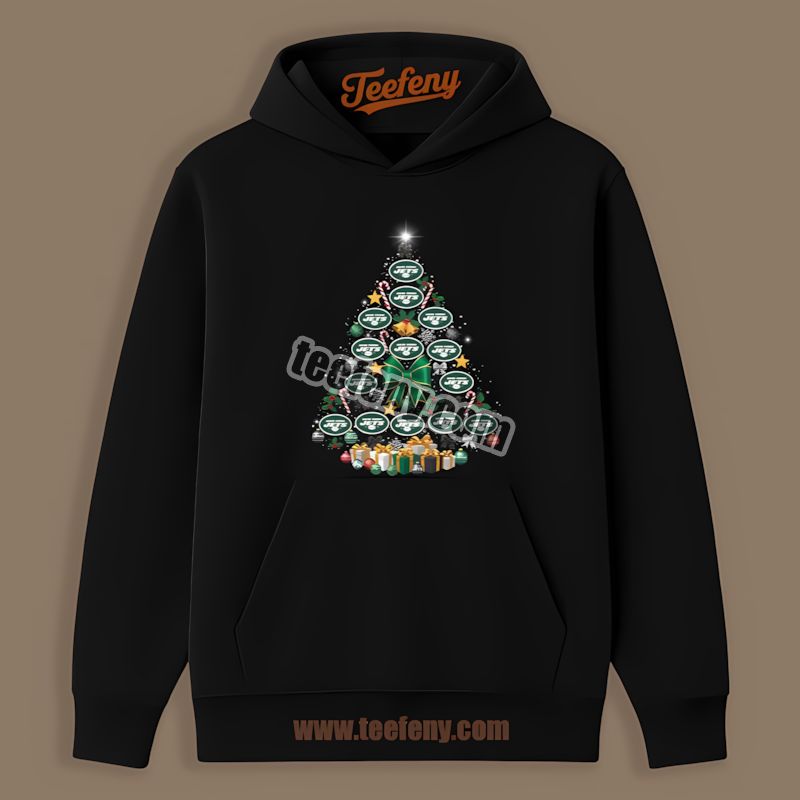 New York Jets Christmas Tree Logo Vintage Hoodie New York Jets Christmas Tree Logo Vintage Hoodie