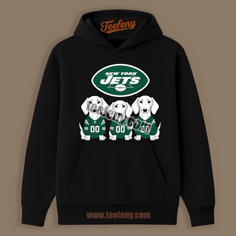 New York Jets Dachshund Dogs Unisex Hoodie New York Jets Dachshund Dogs Unisex Hoodie