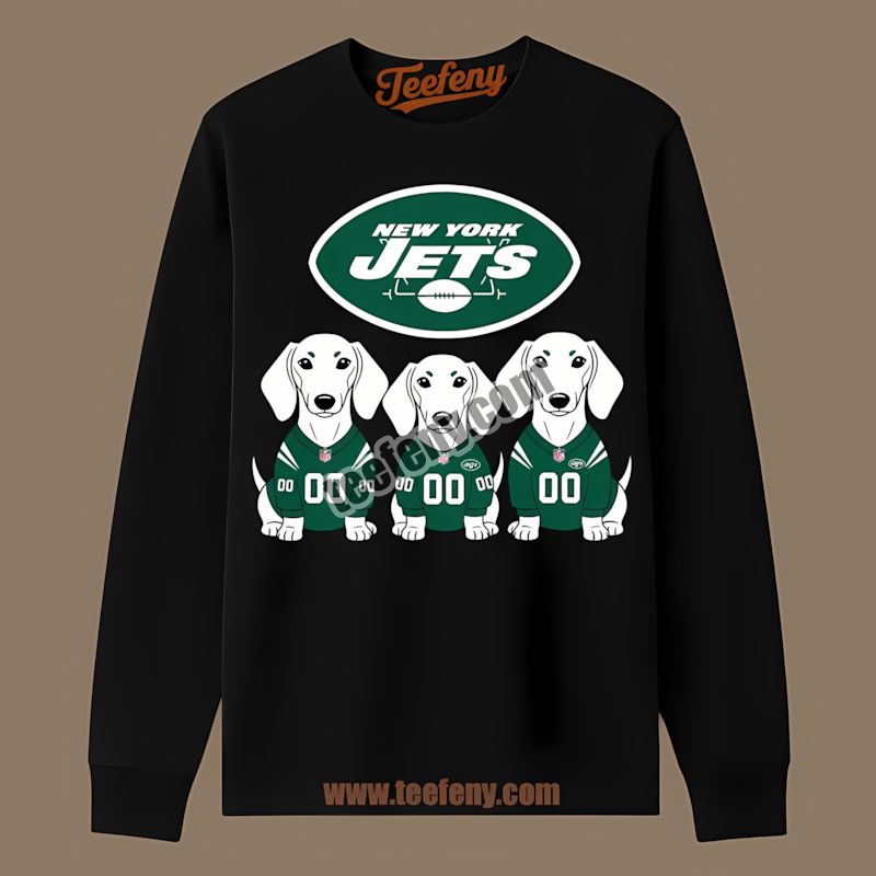 New York Jets Dachshund Dogs Unisex Long Sleeve New York Jets Dachshund Dogs Unisex Long Sleeve