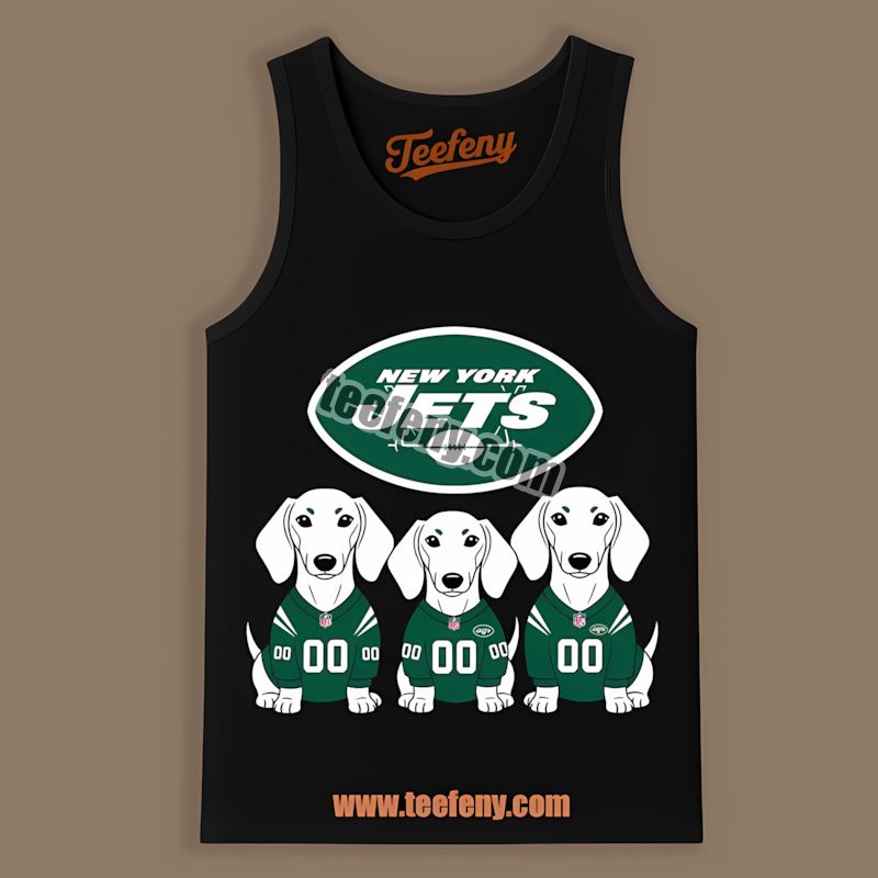 New York Jets Dachshund Dogs Unisex Tanktop New York Jets Dachshund Dogs Unisex Tanktop