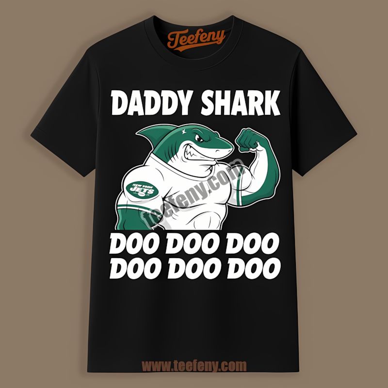 New York Jets Daddy Shark Graphic Shirt