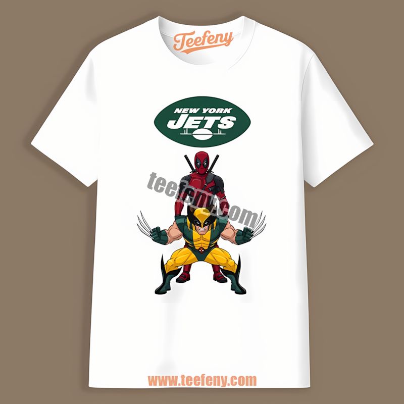 New York Jets Deadpool Wolverine Crossover Trendy Shirt