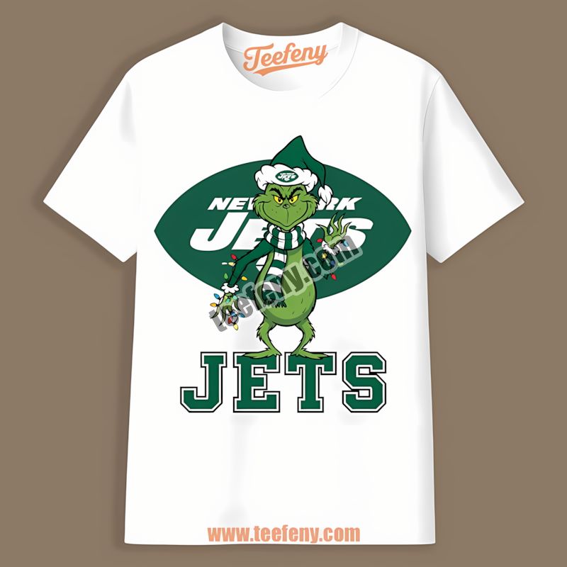 New York Jets Grinch Christmas Regular Shirt