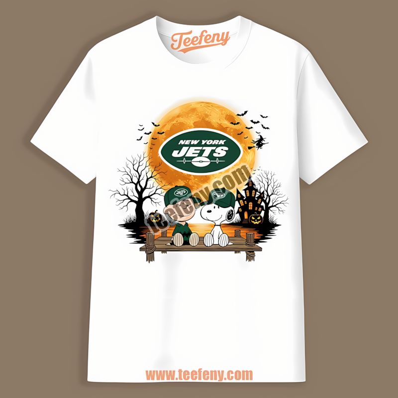 New York Jets Halloween Charlie Brown Snoopy Vintage Shirt