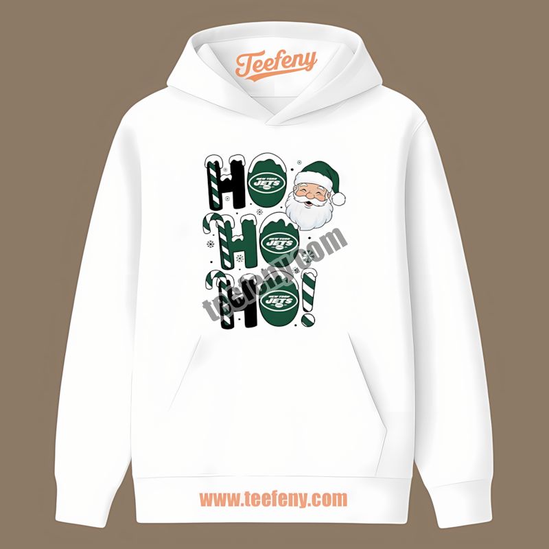 New York Jets Ho Ho Ho Santa Christmas Retro Hoodie New York Jets Ho Ho Ho Santa Christmas Retro Hoodie