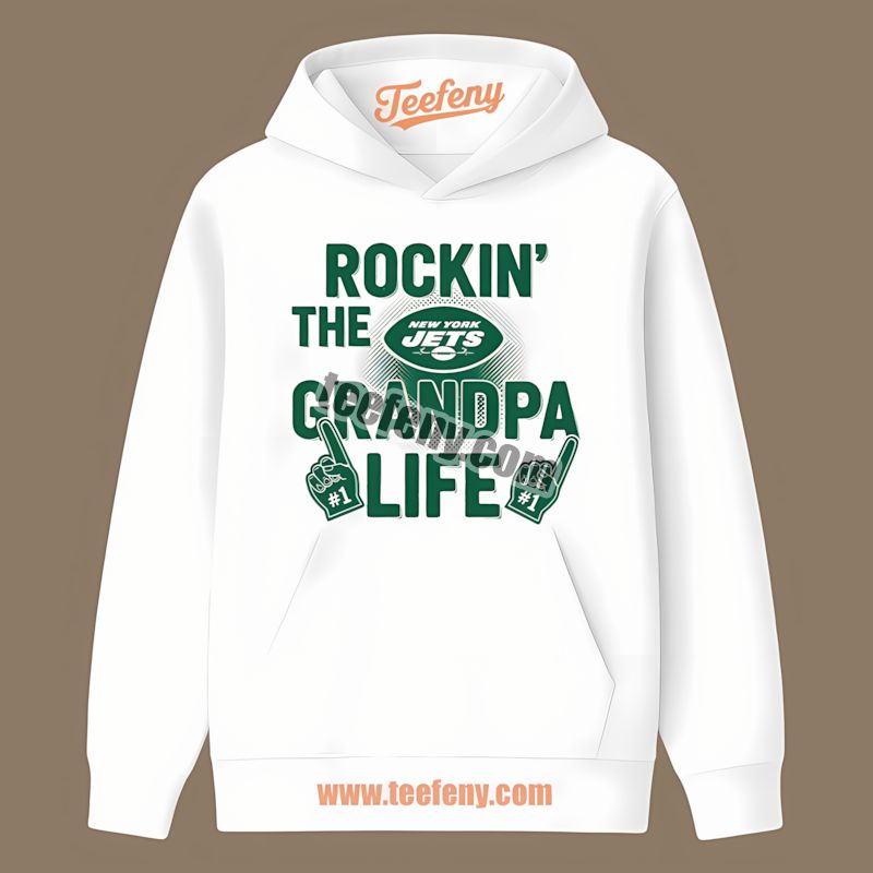 New York Jets Rockin The Grandpa Life Unisex Hoodie New York Jets Rockin The Grandpa Life Unisex Hoodie