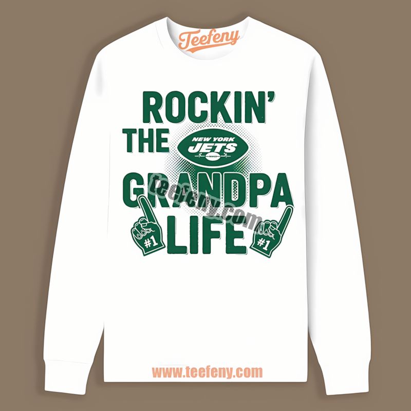 New York Jets Rockin The Grandpa Life Unisex Long Sleeve New York Jets Rockin The Grandpa Life Unisex Long Sleeve