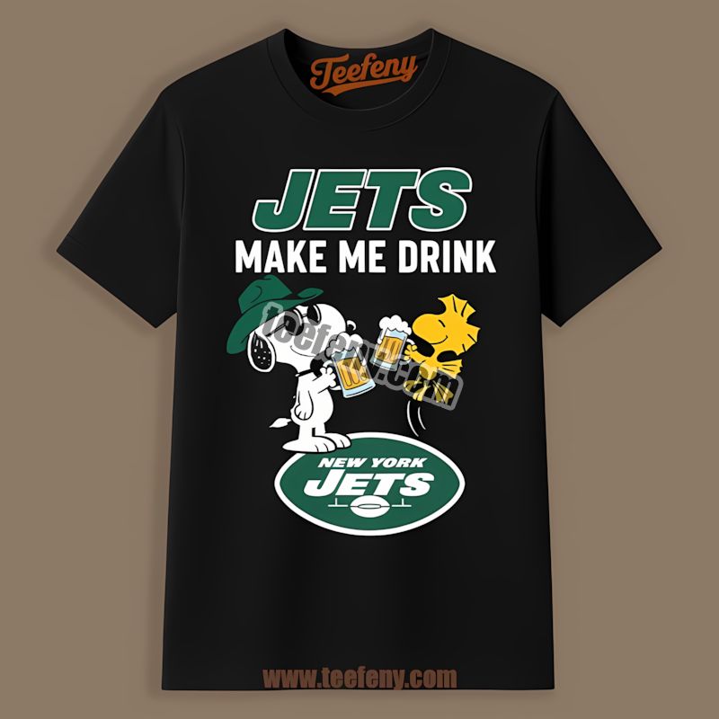 New York Jets Snoopy Thanksgiving Graphic Shirt