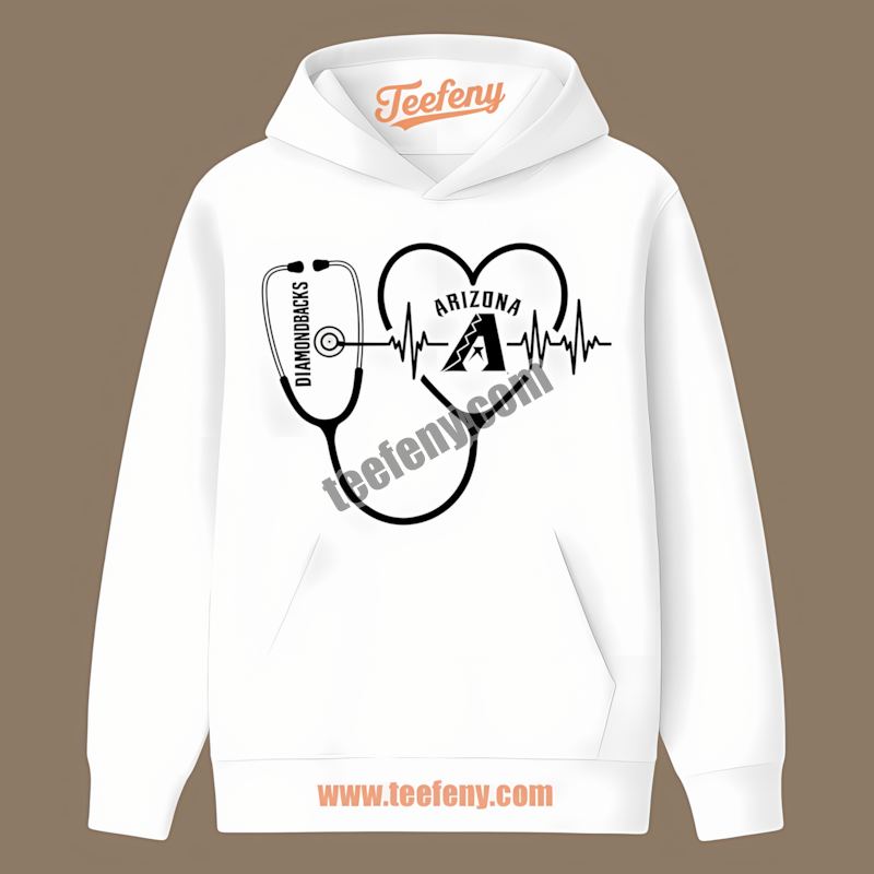 Nurse Heartbeat Arizona Diamondbacks Trendy Hoodie Nurse Heartbeat Arizona Diamondbacks Trendy Hoodie
