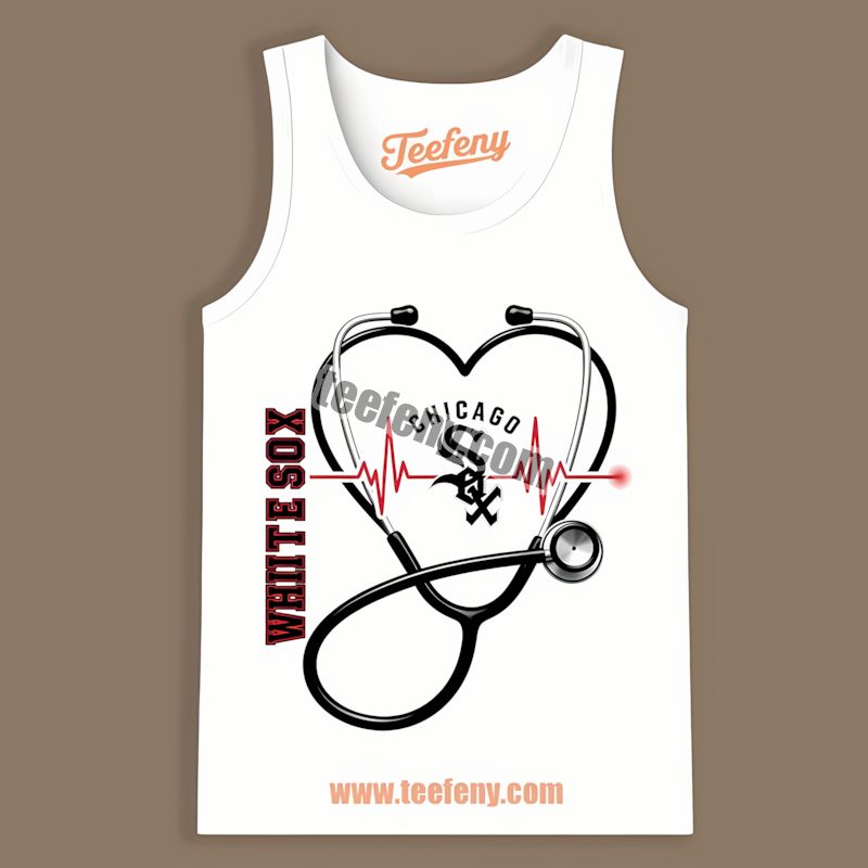 Nurse Heartbeat Chicago White Sox TTanktop For Women Nurse Heartbeat Chicago White Sox TTanktop For Women