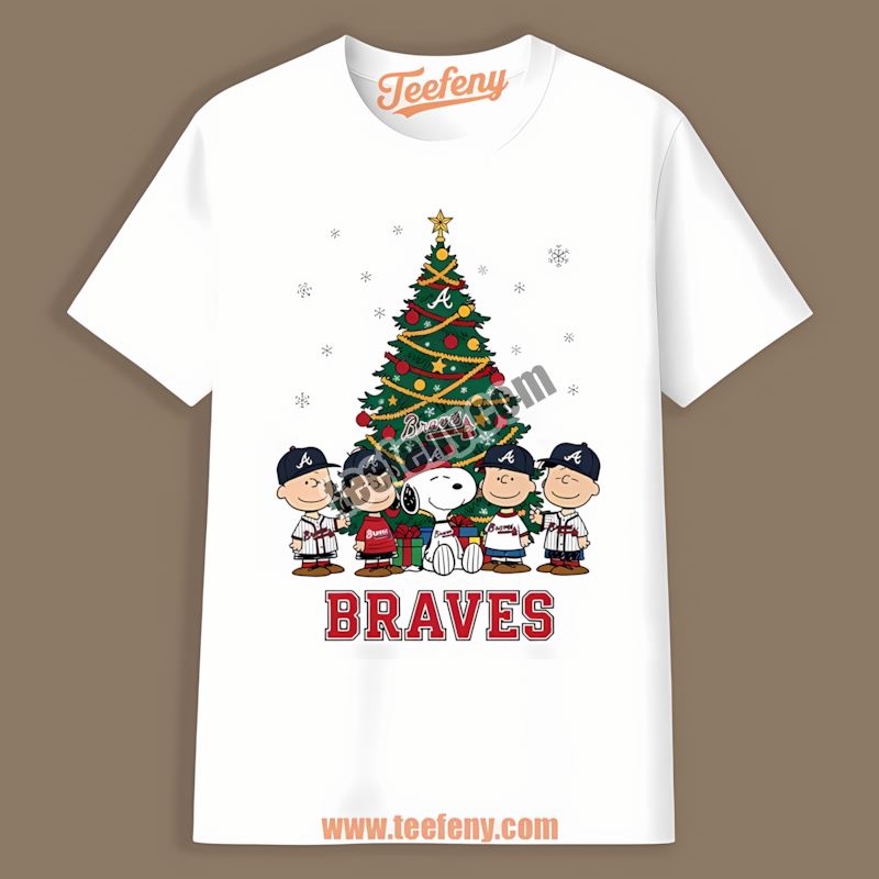 Peanuts Christmas Atlanta Braves Spring Training Shirt
