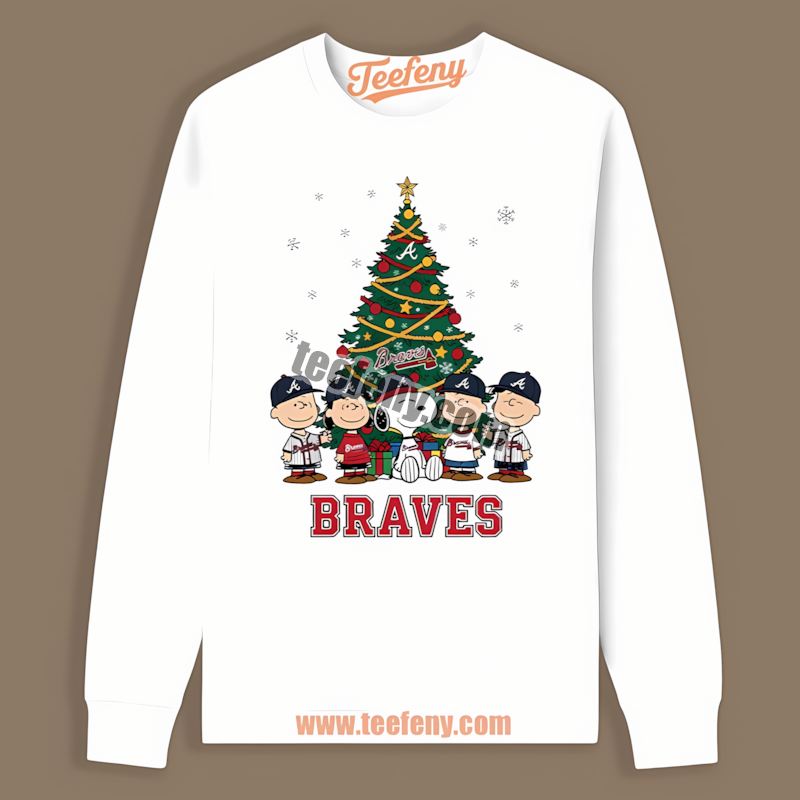 Peanuts Christmas Atlanta Braves Spring Training Long Sleeve Peanuts Christmas Atlanta Braves Spring Training Long Sleeve