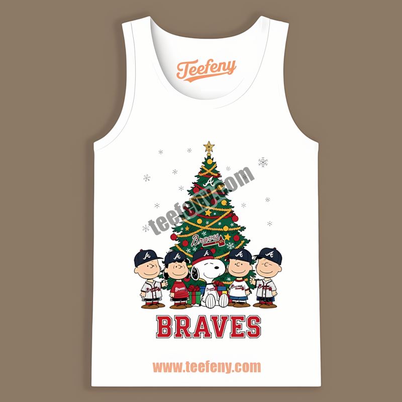 Peanuts Christmas Atlanta Braves Spring Training Tanktop Peanuts Christmas Atlanta Braves Spring Training Tanktop