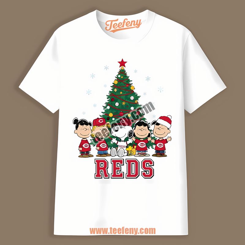 Peanuts Christmas Celebrating Cincinnati Reds Spirit Shirt