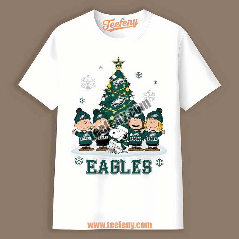 Peanuts Christmas With Philadelphia Eagles Vintage Shirt