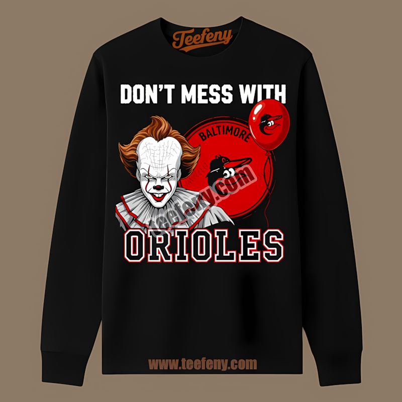 Pennywise Halloween Baltimore Orioles Home Run Long Sleeve Pennywise Halloween Baltimore Orioles Home Run Long Sleeve
