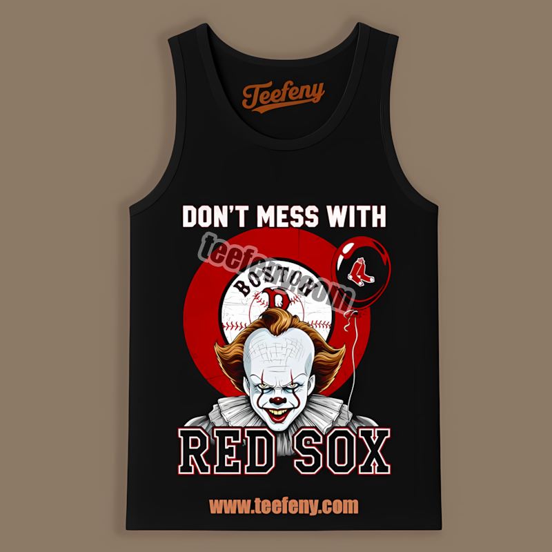 Pennywise Halloween Boston Red Sox Tanktop Pennywise Halloween Boston Red Sox Tanktop
