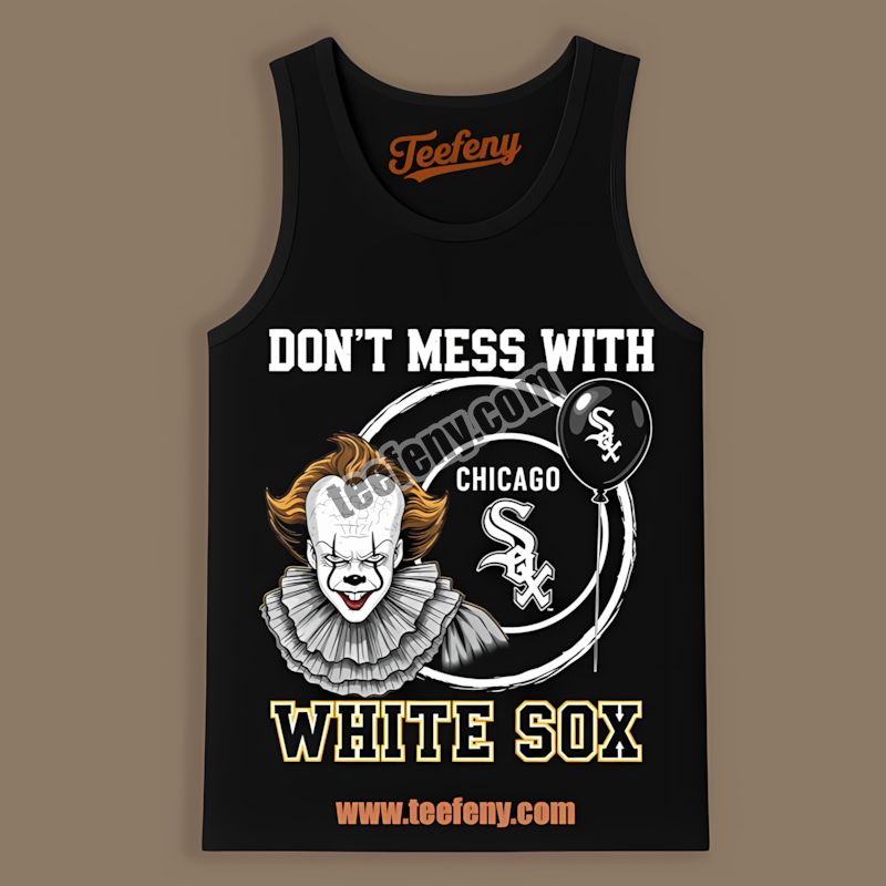 Pennywise Halloween Chicago White Sox Creepy Tanktop Pennywise Halloween Chicago White Sox Creepy Tanktop