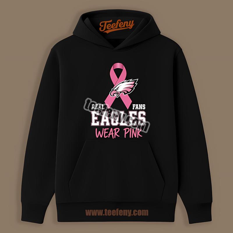 Philadelphia Eagles Breast Cancer Fans Wear Pink Hoodie Philadelphia Eagles Breast Cancer Fans Wear Pink Hoodie