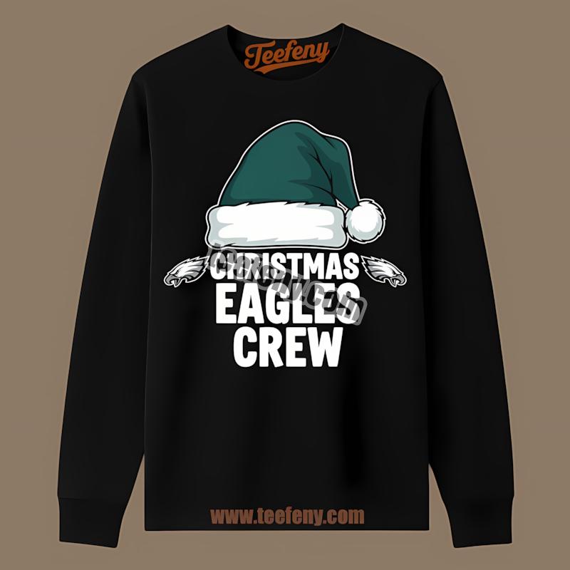 Philadelphia Eagles Christmas Crew Festive Long Sleeve Philadelphia Eagles Christmas Crew Festive Long Sleeve