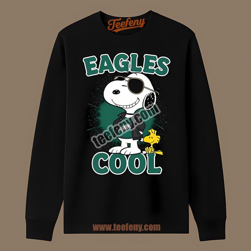 Philadelphia Eagles Cool Snoopy Fan Graphic Long Sleeve Philadelphia Eagles Cool Snoopy Fan Graphic Long Sleeve