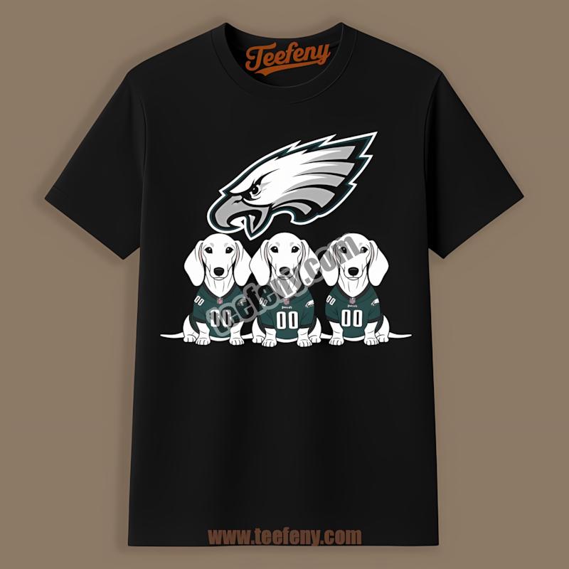 Philadelphia Eagles Dachshund Dog Fan Retro Shirt