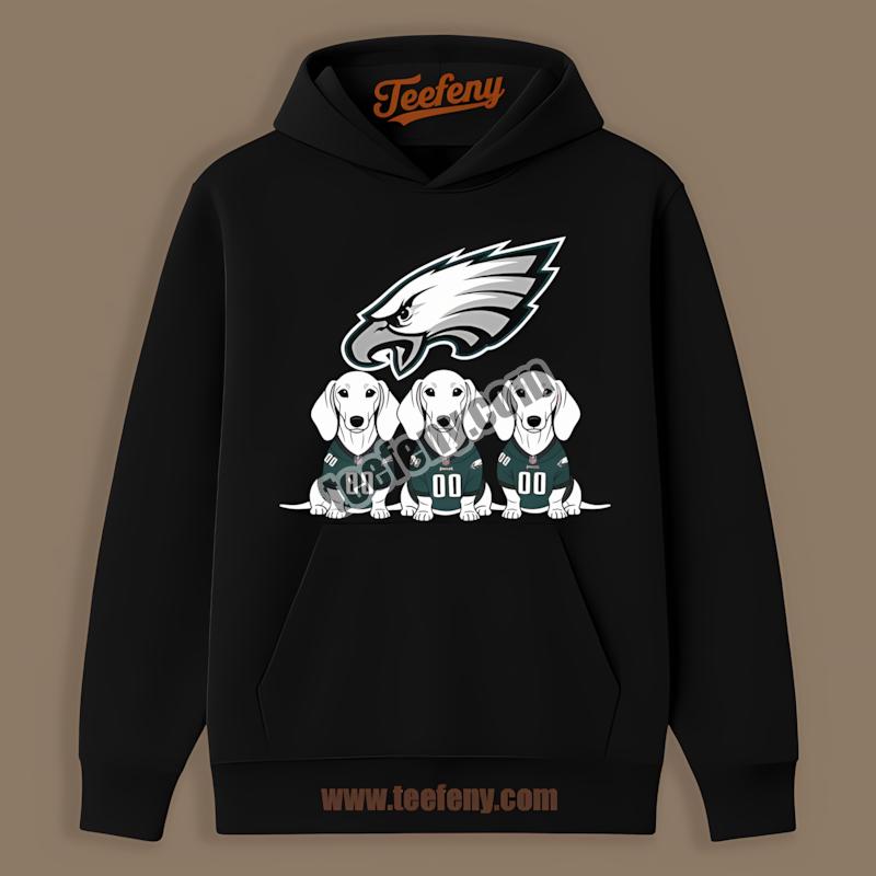 Philadelphia Eagles Dachshund Dog Fan Retro Hoodie Philadelphia Eagles Dachshund Dog Fan Retro Hoodie
