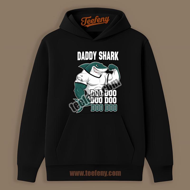 Philadelphia Eagles Daddy Shark Sports Theme Hoodie Philadelphia Eagles Daddy Shark Sports Theme Hoodie
