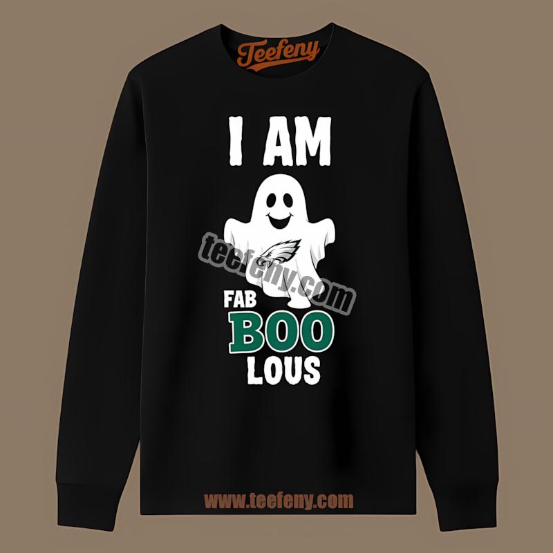 Philadelphia Eagles Fab Boo Lous Ghost Graphic Halloween Long Sleeve Philadelphia Eagles Fab Boo Lous Ghost Graphic Halloween Long Sleeve