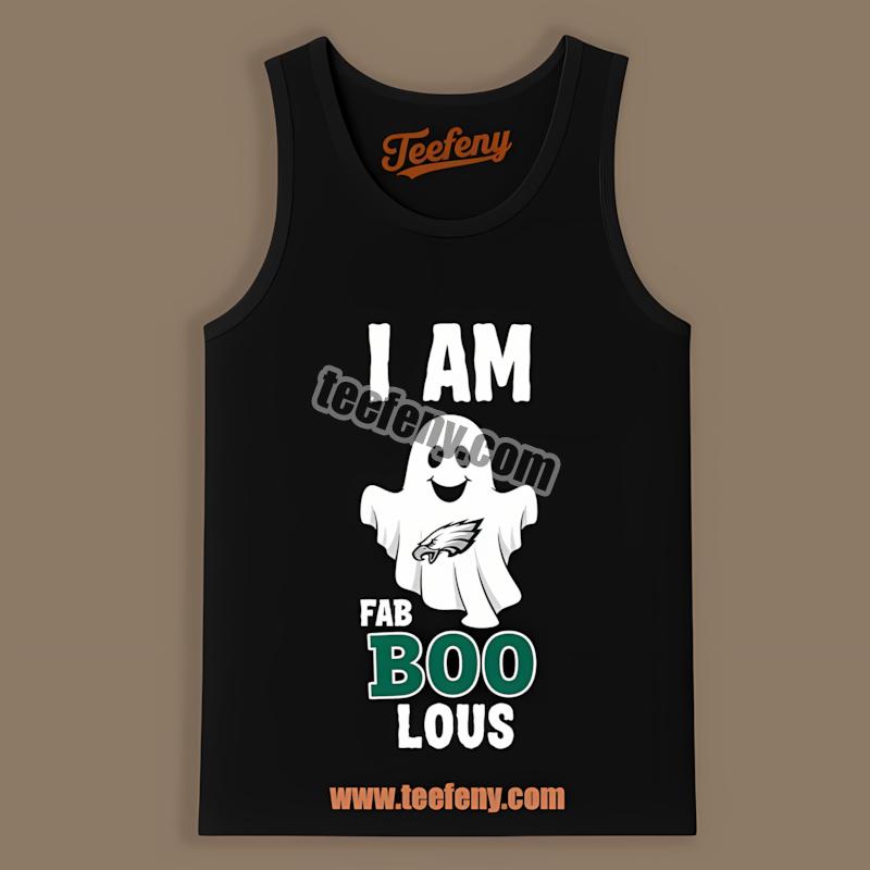 Philadelphia Eagles Fab Boo Lous Ghost Graphic Halloween Tanktop Philadelphia Eagles Fab Boo Lous Ghost Graphic Halloween Tanktop