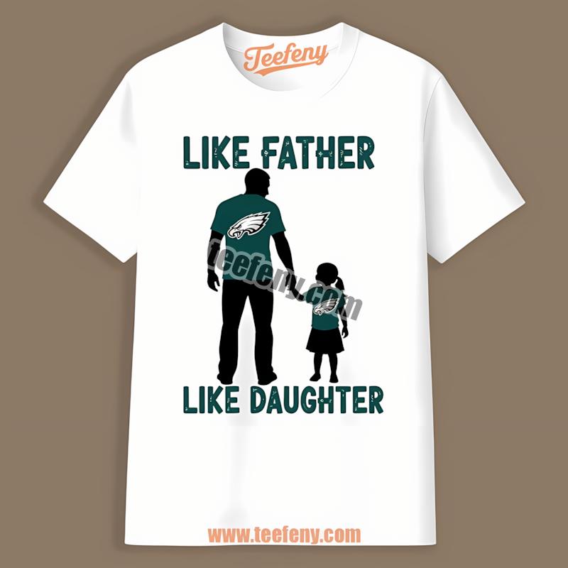 Philadelphia Eagles Father And Daughter Bond Retro Shirt